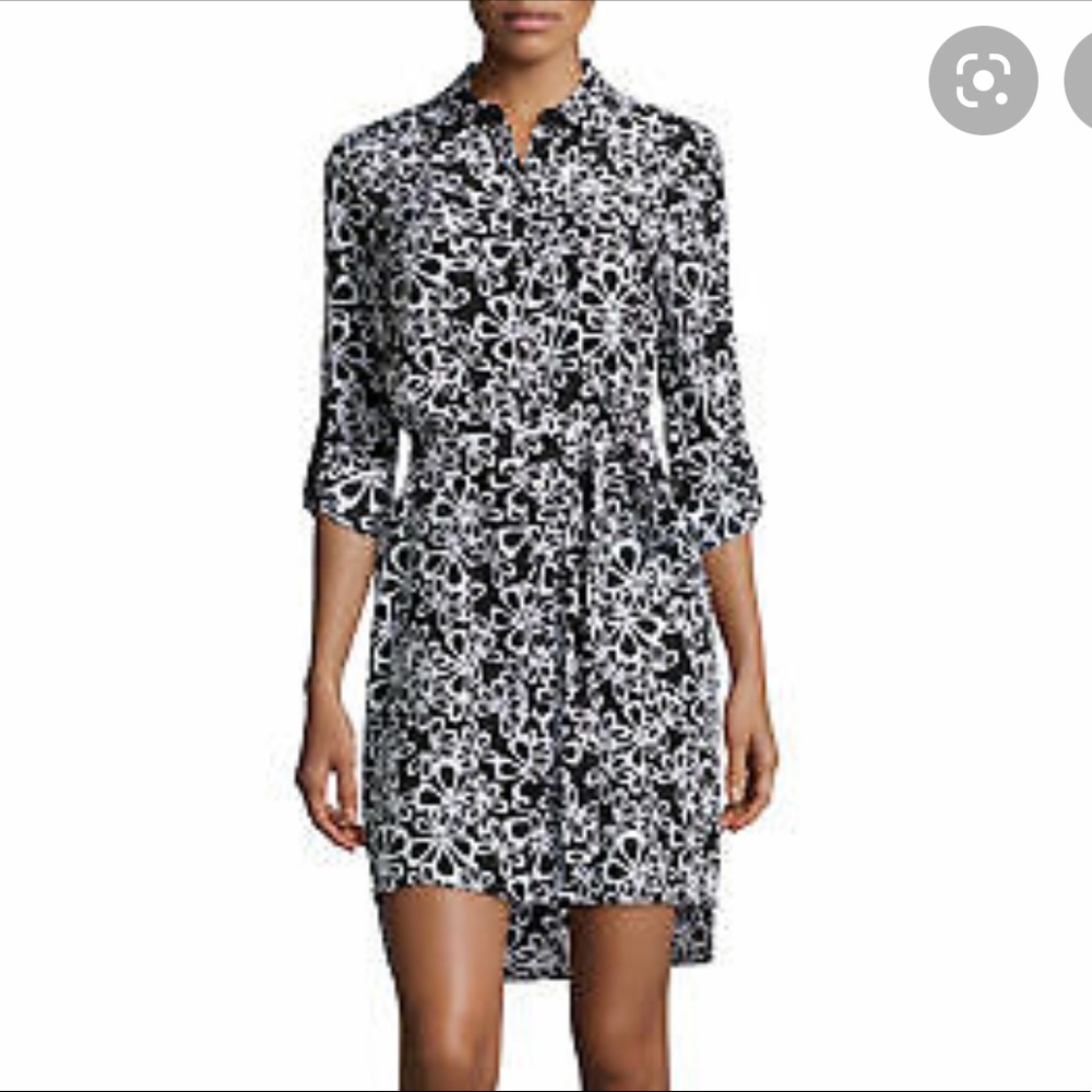 Diane Von Furstenberg Prita shirt dress 10 VEUC